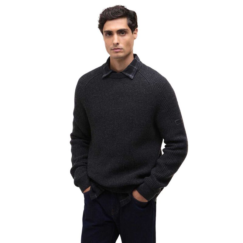 Barbour International Chester Crew Knit Jumper image number 0